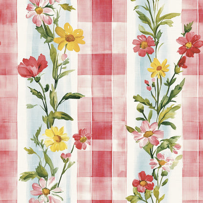 Blooming Bows Picnic Pattern 4 Quilting Cotton Fabric