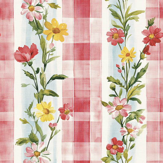 Blooming Bows Picnic Pattern 4 Quilting Cotton Fabric