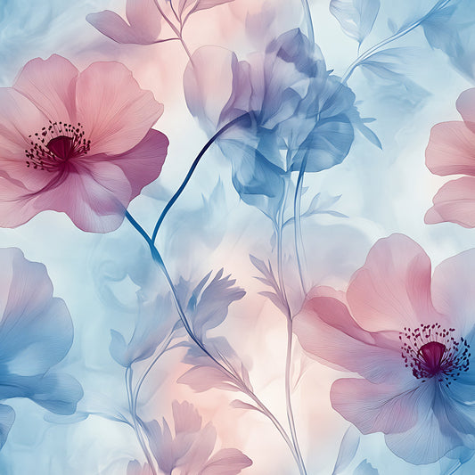 Blossom Mist Delight Pattern 12 Quilting Cotton Fabric
