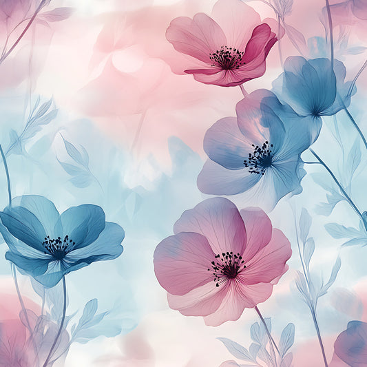 Blossom Mist Delight Pattern 13 Quilting Cotton Fabric
