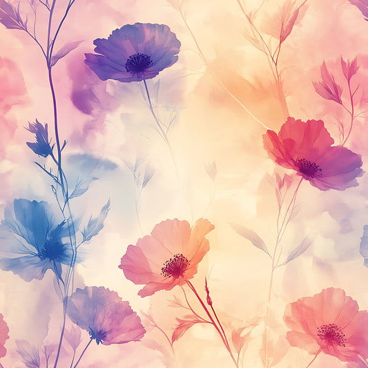 Blossom Mist Delight Pattern 15 Quilting Cotton Fabric