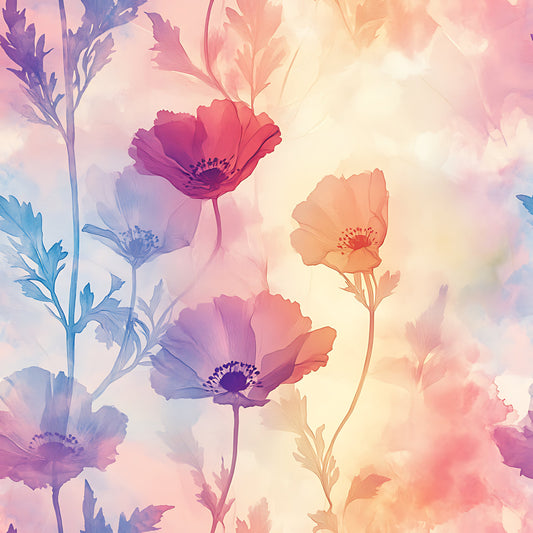 Blossom Mist Delight Pattern 16 Quilting Cotton Fabric