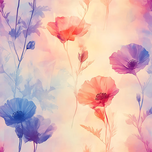 Blossom Mist Delight Pattern 17 Quilting Cotton Fabric