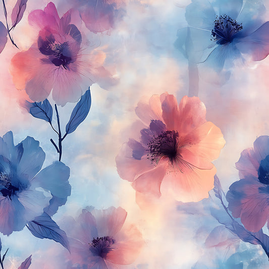 Blossom Mist Delight Pattern 2 Quilting Cotton Fabric