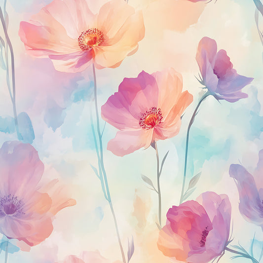 Blossom Mist Delight Pattern 20 Quilting Cotton Fabric