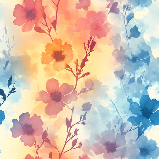 Blossom Mist Delight Pattern 3 Quilting Cotton Fabric