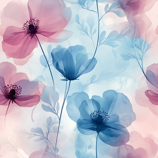 Blossom Mist Delight Pattern 9 Quilting Cotton Fabric