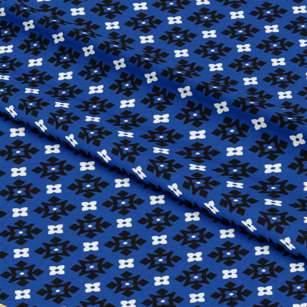 Blue Bandana Pattern 10 Quilting Cotton Fabric