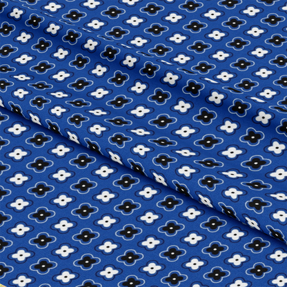 Blue Bandana Pattern 4 Quilting Cotton Fabric