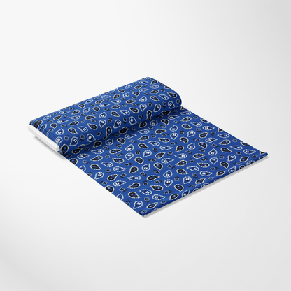 Blue Bandana Pattern 6 Quilting Cotton Fabric