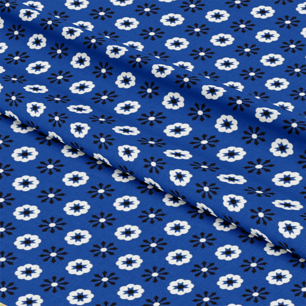 Blue Bandana Pattern 7 Quilting Cotton Fabric