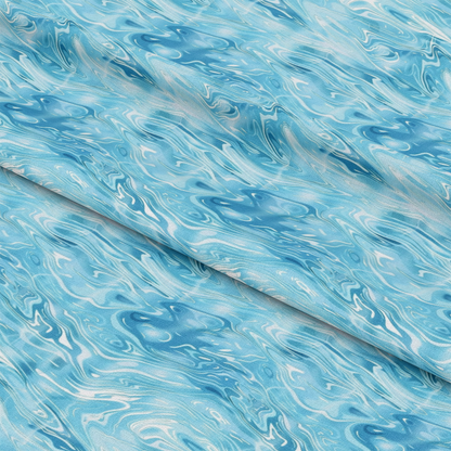 Blue Water Pattern 11 Quilting Cotton Fabric
