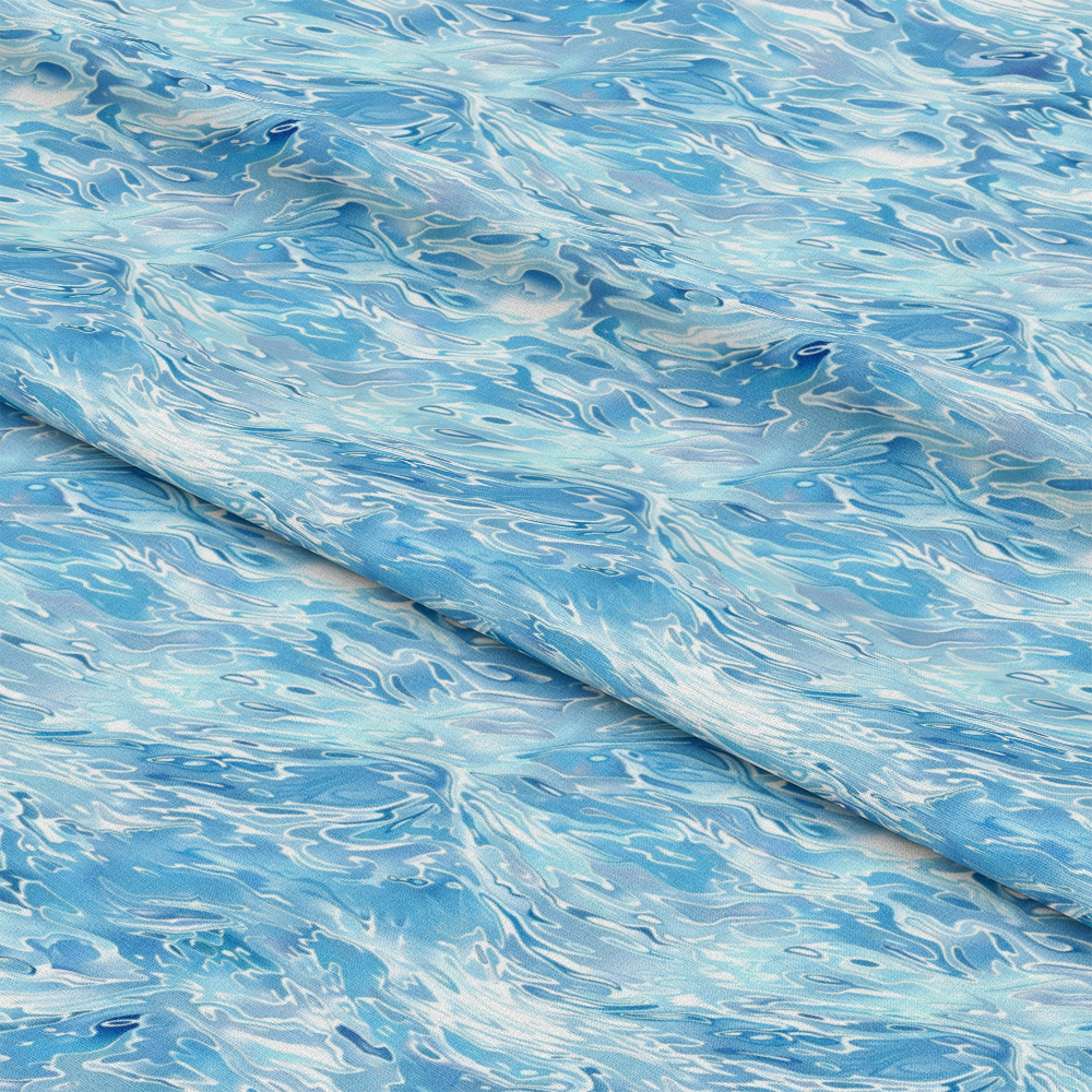 - Blue Water Pattern 14 Quilting Cotton Fabric  
- Blue shades  
- Water-inspired design  
- Quilting cotton  
- Soft texture  
- Flowing waves  
- Aqua tones  
- Textile material  
- Fabric for sewing  
- Artistic water motif