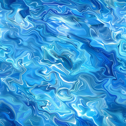 Abstract image of swirling blue and white patterns resembling rippling water.