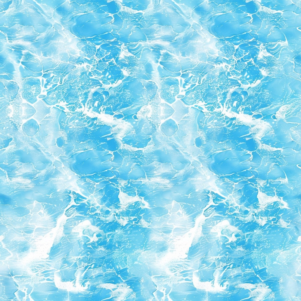 A textured abstract image resembling blue ocean waves with white frothy patterns, creating a swirling visual effect.