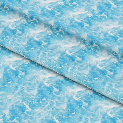 Blue Water Pattern 2 Quilting Cotton Fabric
