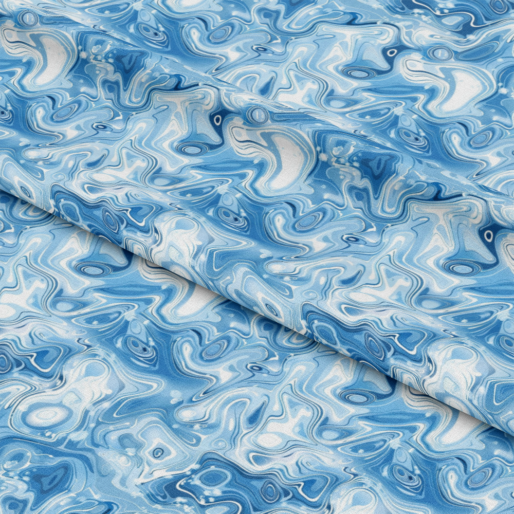 Blue Water Pattern 8 Quilting Cotton Fabric