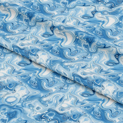 Blue Water Pattern 8 Quilting Cotton Fabric