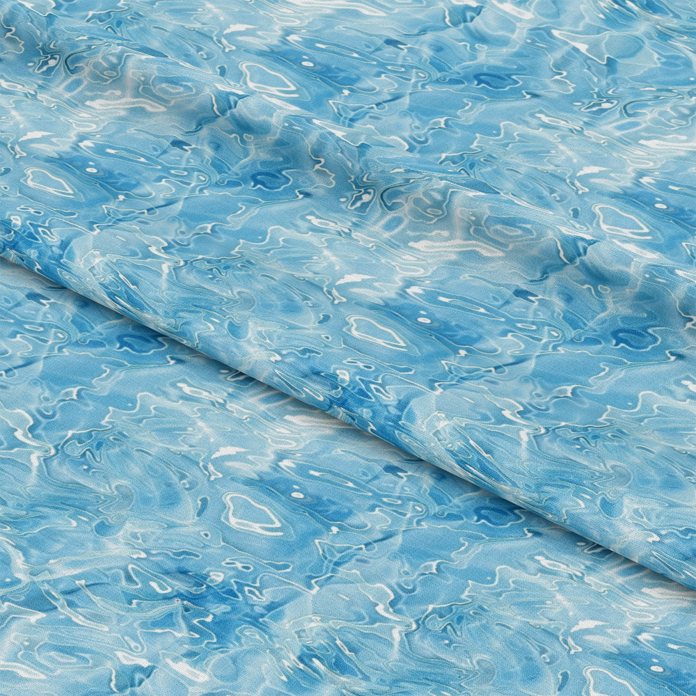 Blue Water Pattern 9 Quilting Cotton Fabric