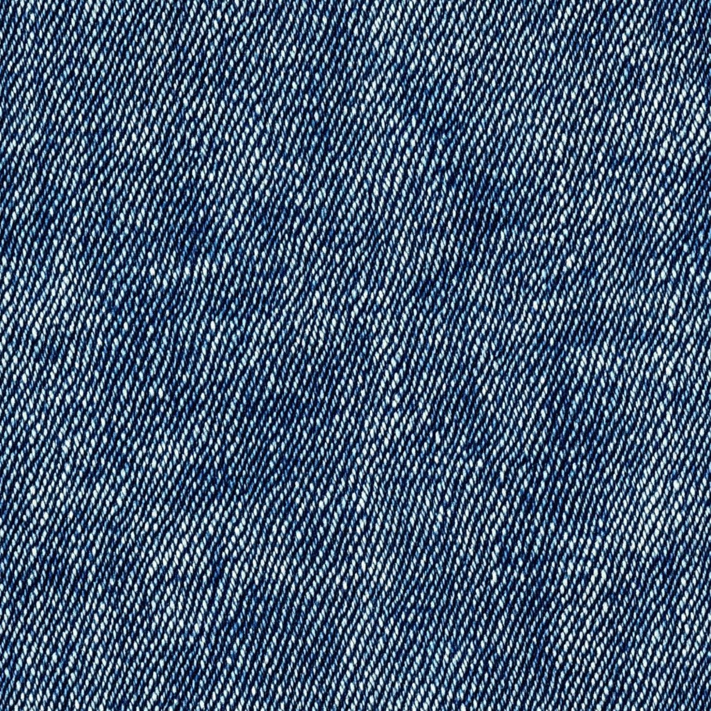Blue Jean Denim Fabric Texture Pattern 9 Quilting Cotton Fabric