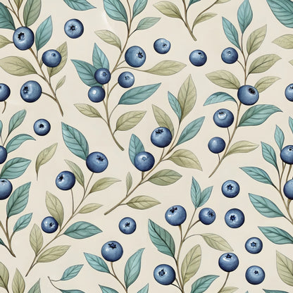 Blueberry Garden Pattern 12 Quilting Cotton Fabric