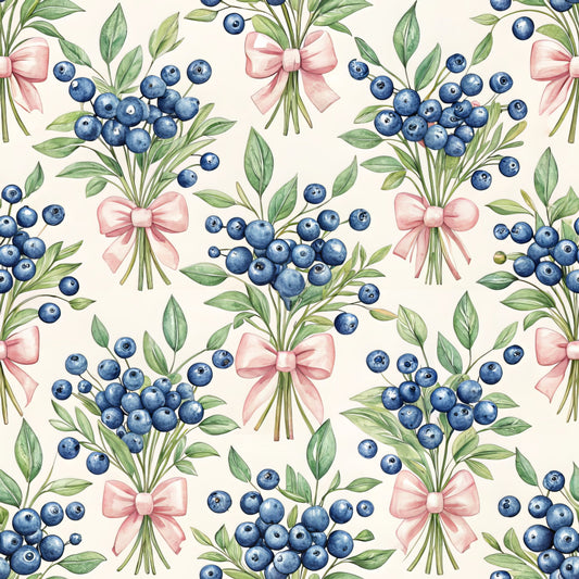 Blueberry Garden Pattern 7 Quilting Cotton Fabric