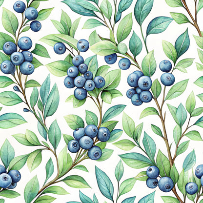 Blueberry Garden Pattern 9 Quilting Cotton Fabric