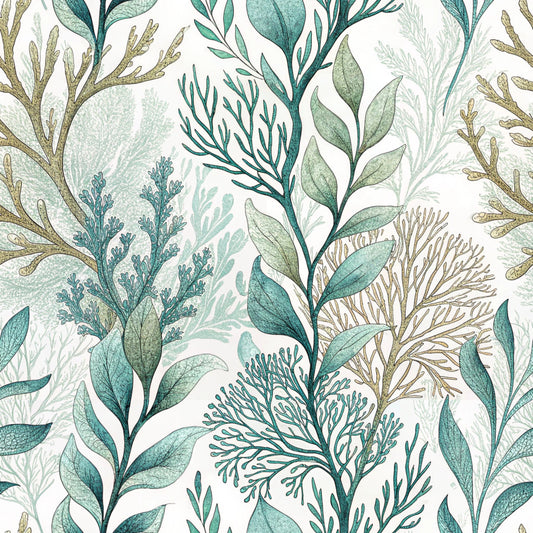 Boho Seashore Pattern 3 Quilting Cotton Fabric