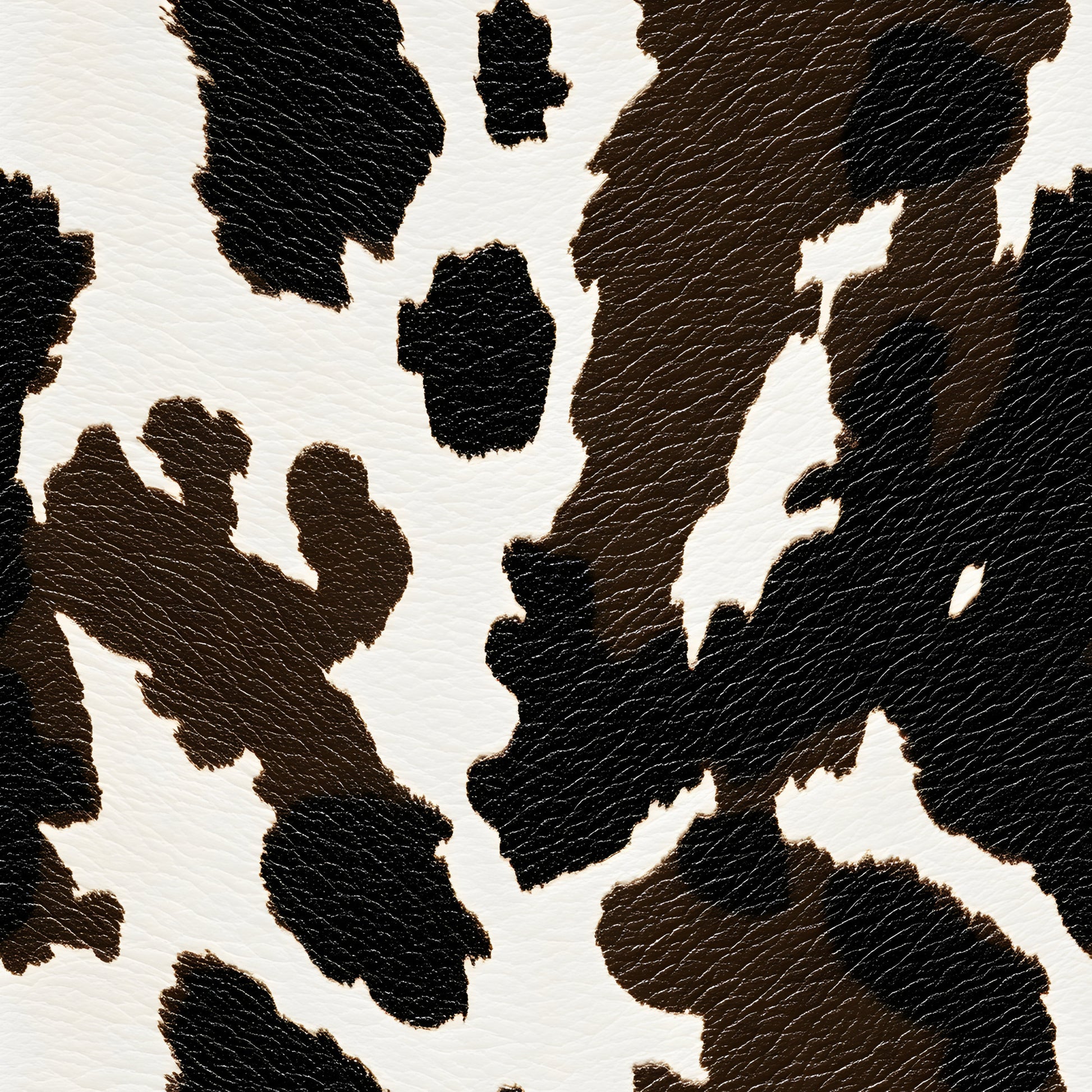 brown, white, cream, cow pattern, animal print, cowhide spots, irregular shapes, organic pattern, quilting cotton, fabric panel, rustic, farmhouse style, livestock motif, natural texture, earth tones, bovine design, country theme, western style, ranch aesthetic