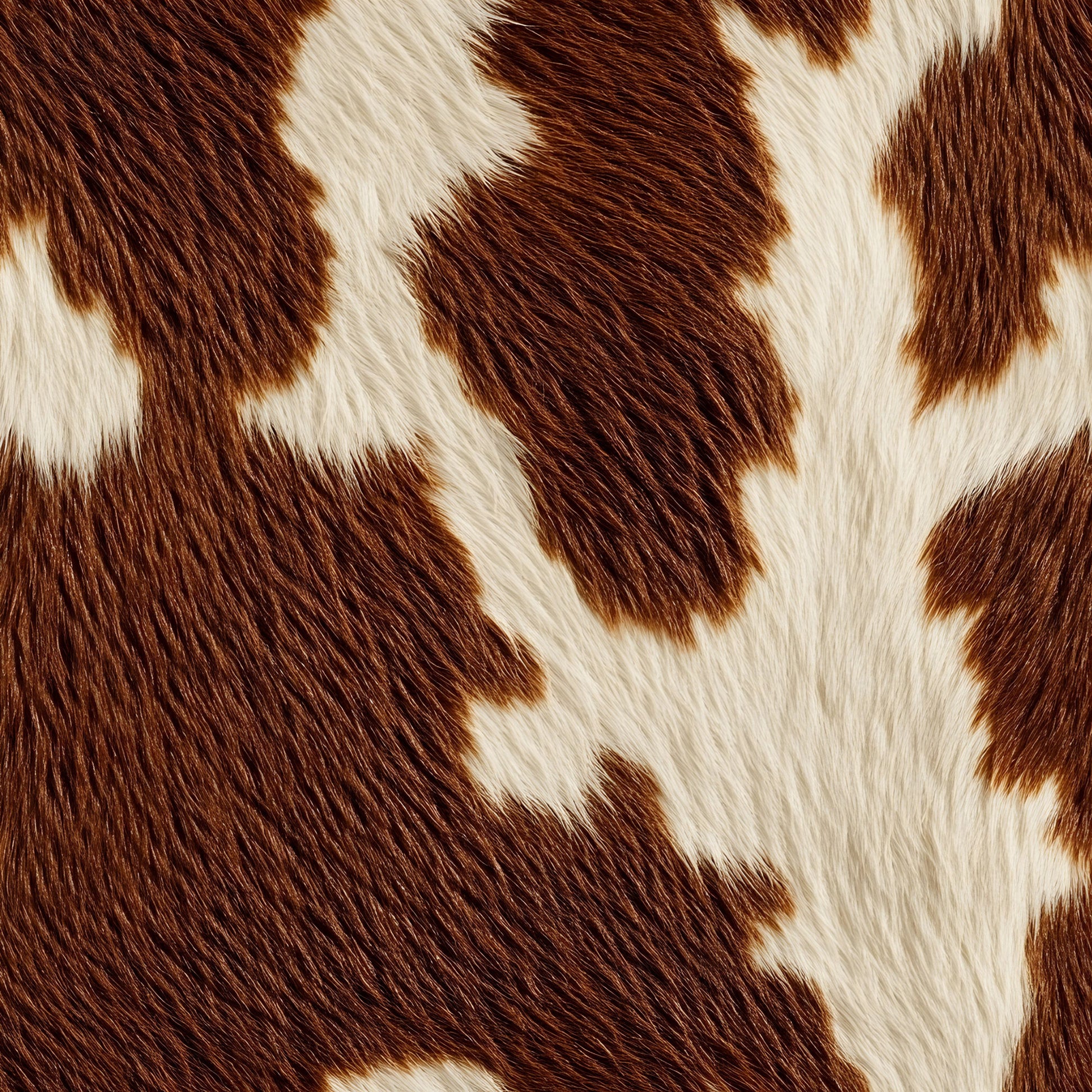 brown, white, cream, cow hide, cow pattern, animal print, spotted, irregular patches, natural markings, fur texture, cowhide design, quilting cotton, fabric panel, rustic, farm theme, livestock, bovine, organic shapes, western style, ranch aesthetic