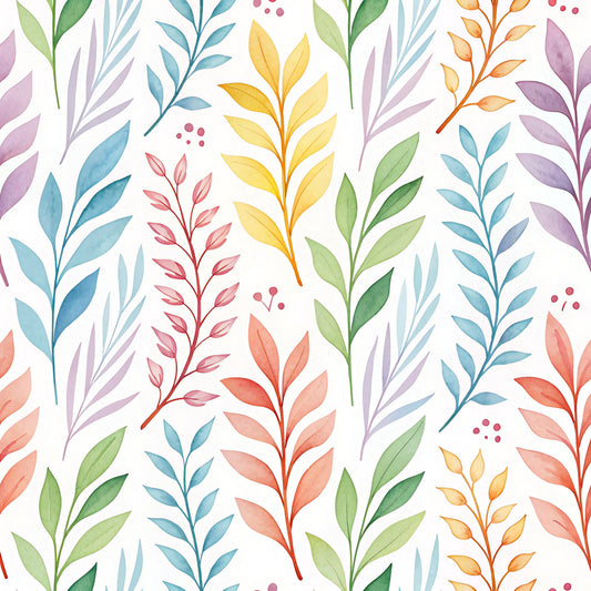 Bright Rainbow Pattern 10 Quilting Cotton Fabric