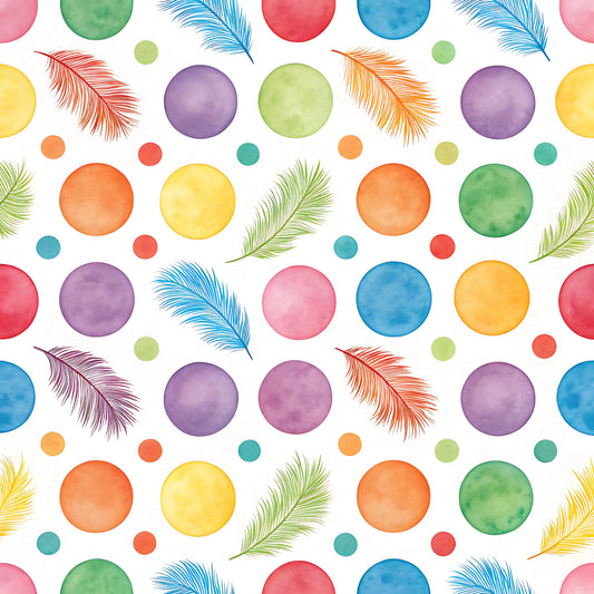Bright Rainbow Pattern 2 Quilting Cotton Fabric