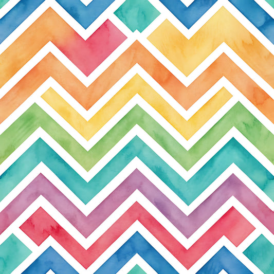 Bright Rainbow Pattern 3 Quilting Cotton Fabric