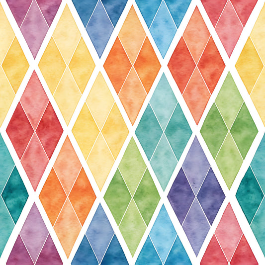 Bright Rainbow Pattern 5 Quilting Cotton Fabric