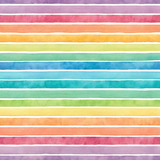 Bright Rainbow Pattern 6 Quilting Cotton Fabric