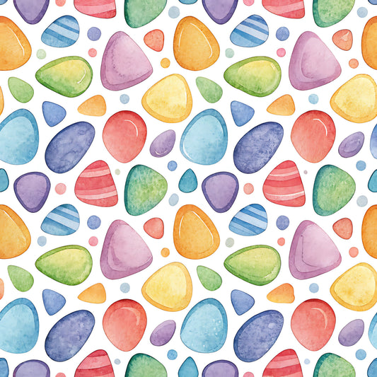 Bright Rainbow Pattern 7 Quilting Cotton Fabric