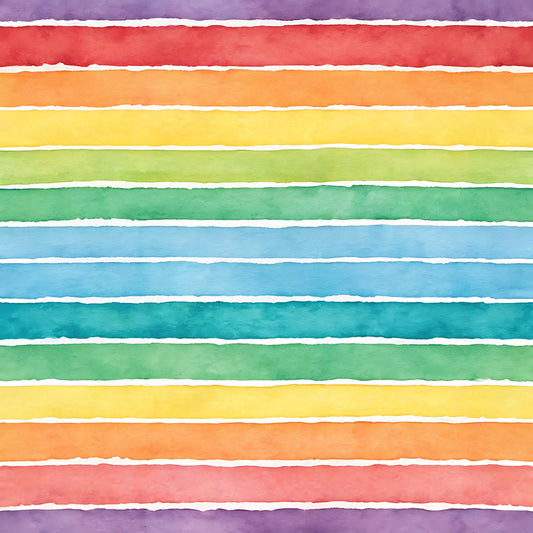Bright Rainbow Pattern 8 Quilting Cotton Fabric