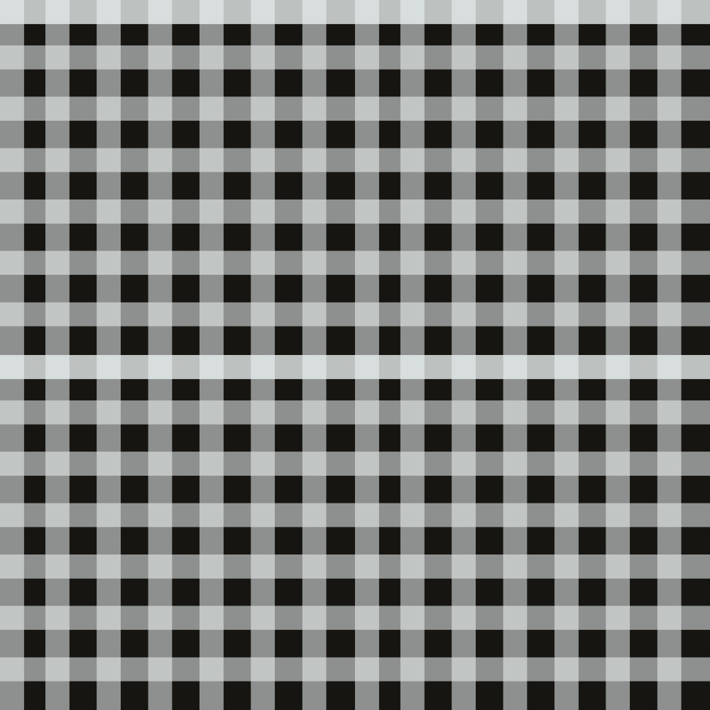 A black and white checkered pattern with small squares forming a grid across the image.