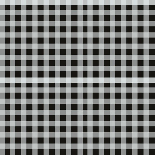 A black and white checkered pattern with small squares forming a grid across the image.