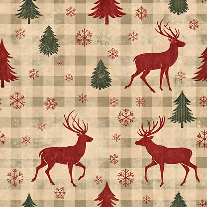 Buffalo Plaid Christmas Pattern 1 Quilting Cotton Fabric
