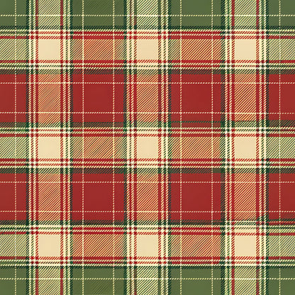 Buffalo Plaid Christmas Pattern 11 Quilting Cotton Fabric