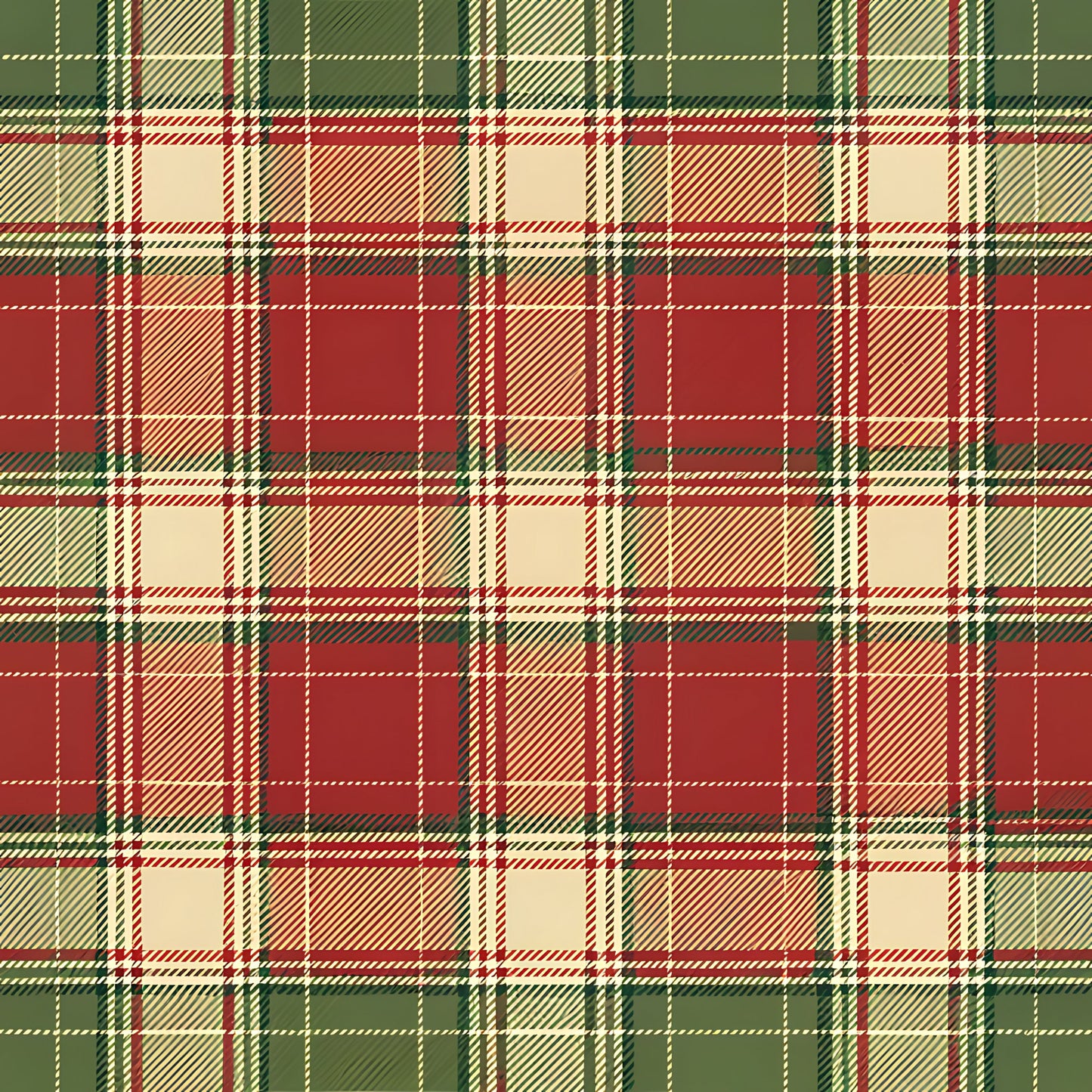 Buffalo Plaid Christmas Pattern 11 Quilting Cotton Fabric
