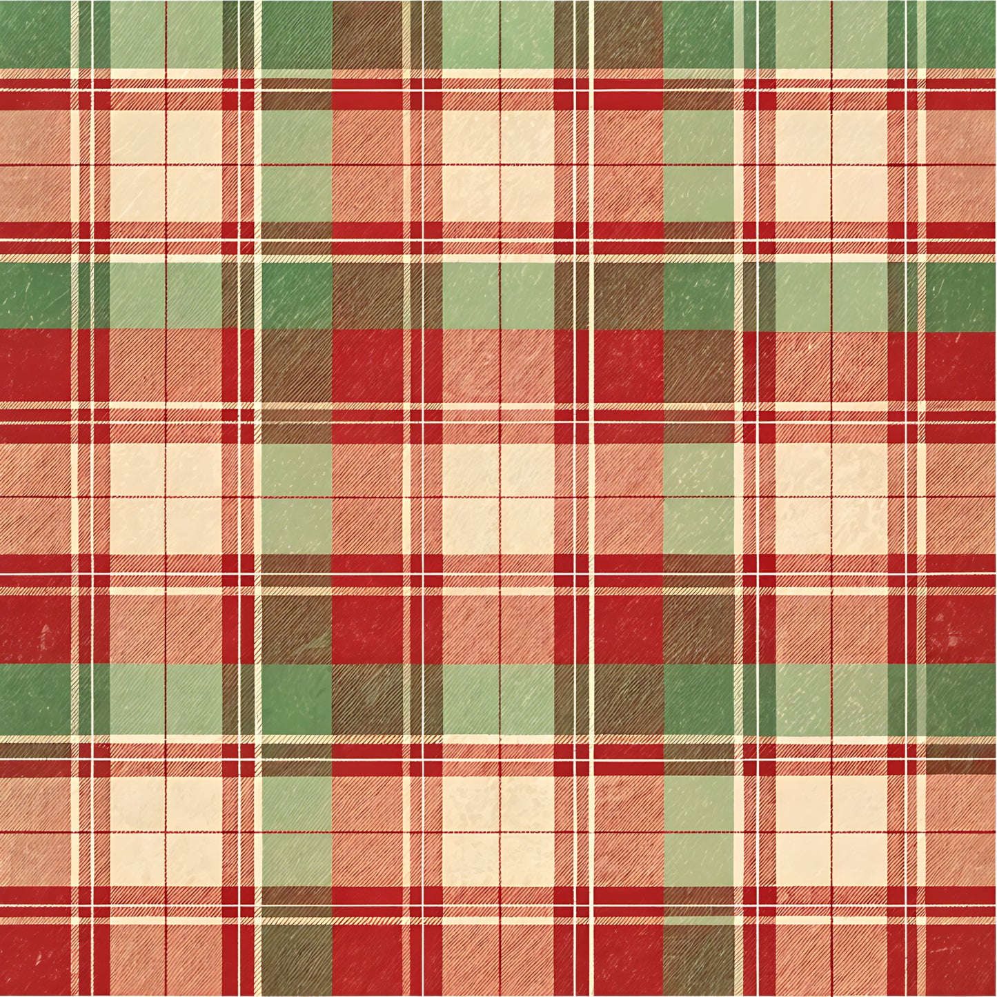 Buffalo Plaid Christmas Pattern 13 Quilting Cotton Fabric