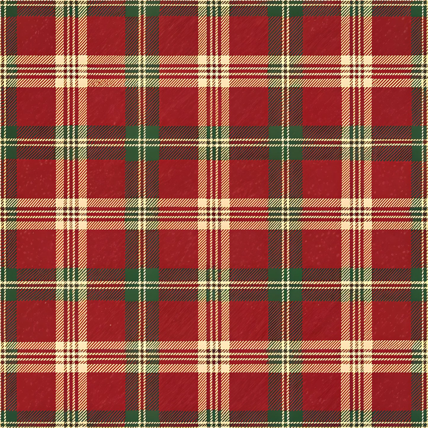 Buffalo Plaid Christmas Pattern 14 Quilting Cotton Fabric