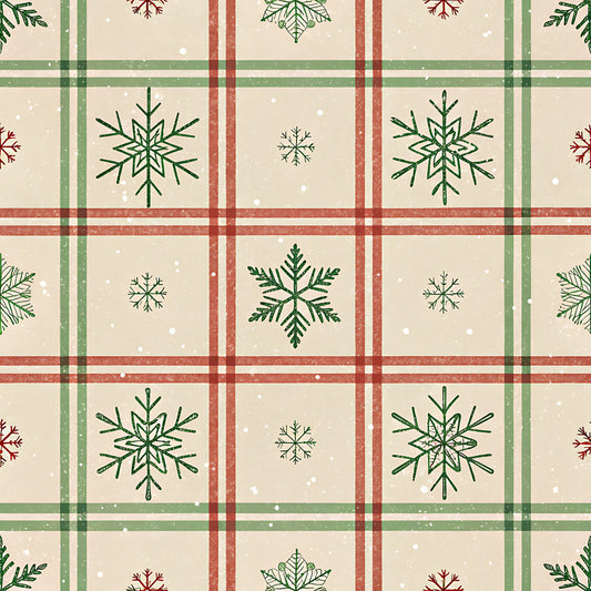 Buffalo Plaid Christmas Pattern 2 Quilting Cotton Fabric