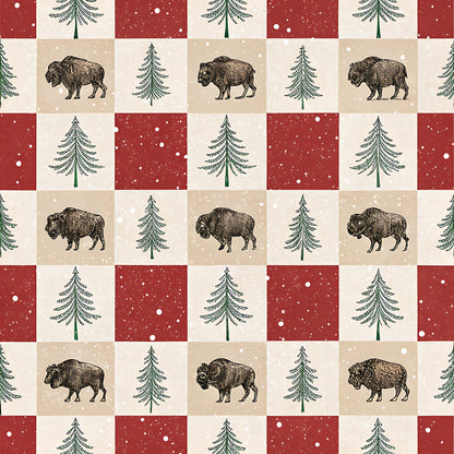 Buffalo Plaid Christmas Pattern 4 Quilting Cotton Fabric
