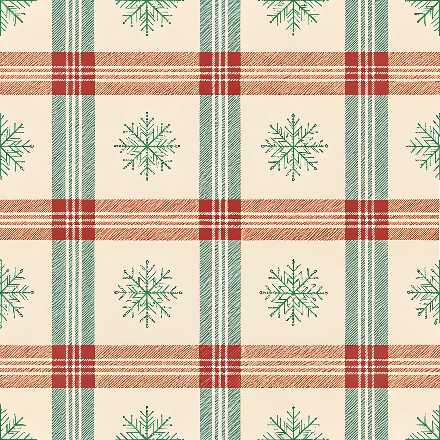 Buffalo Plaid Christmas Pattern 5 Quilting Cotton Fabric