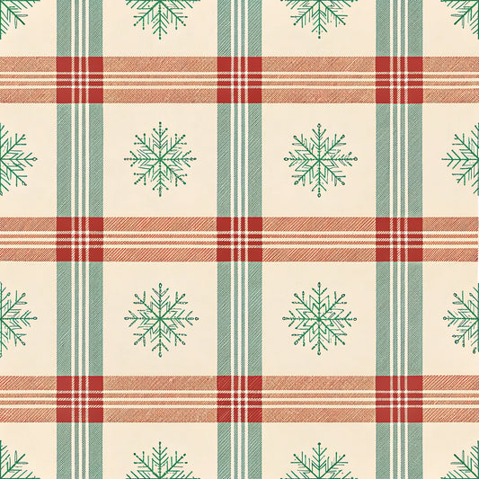 Buffalo Plaid Christmas Pattern 5 Quilting Cotton Fabric