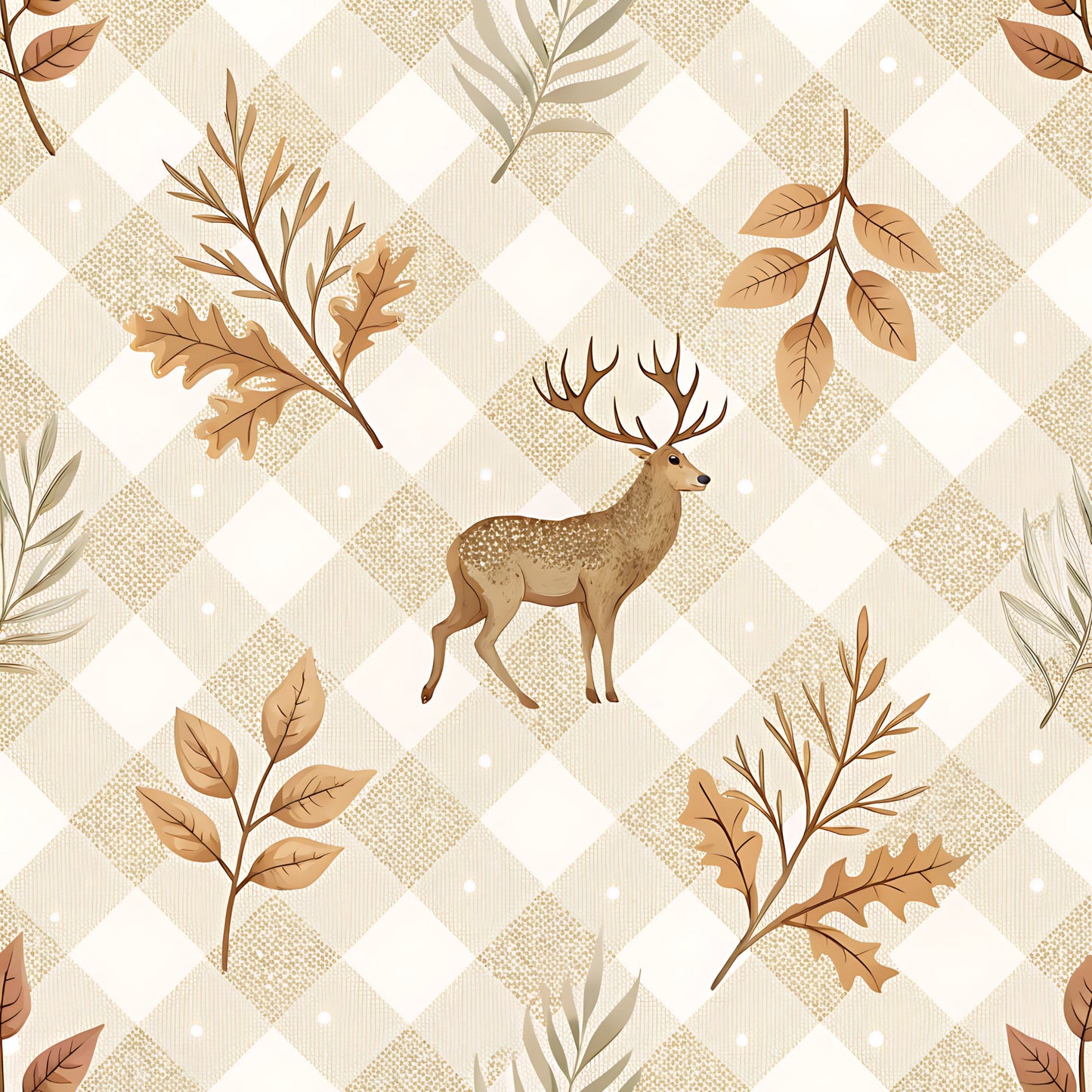 Buffalo Plaid Christmas Pattern 8 Quilting Cotton Fabric