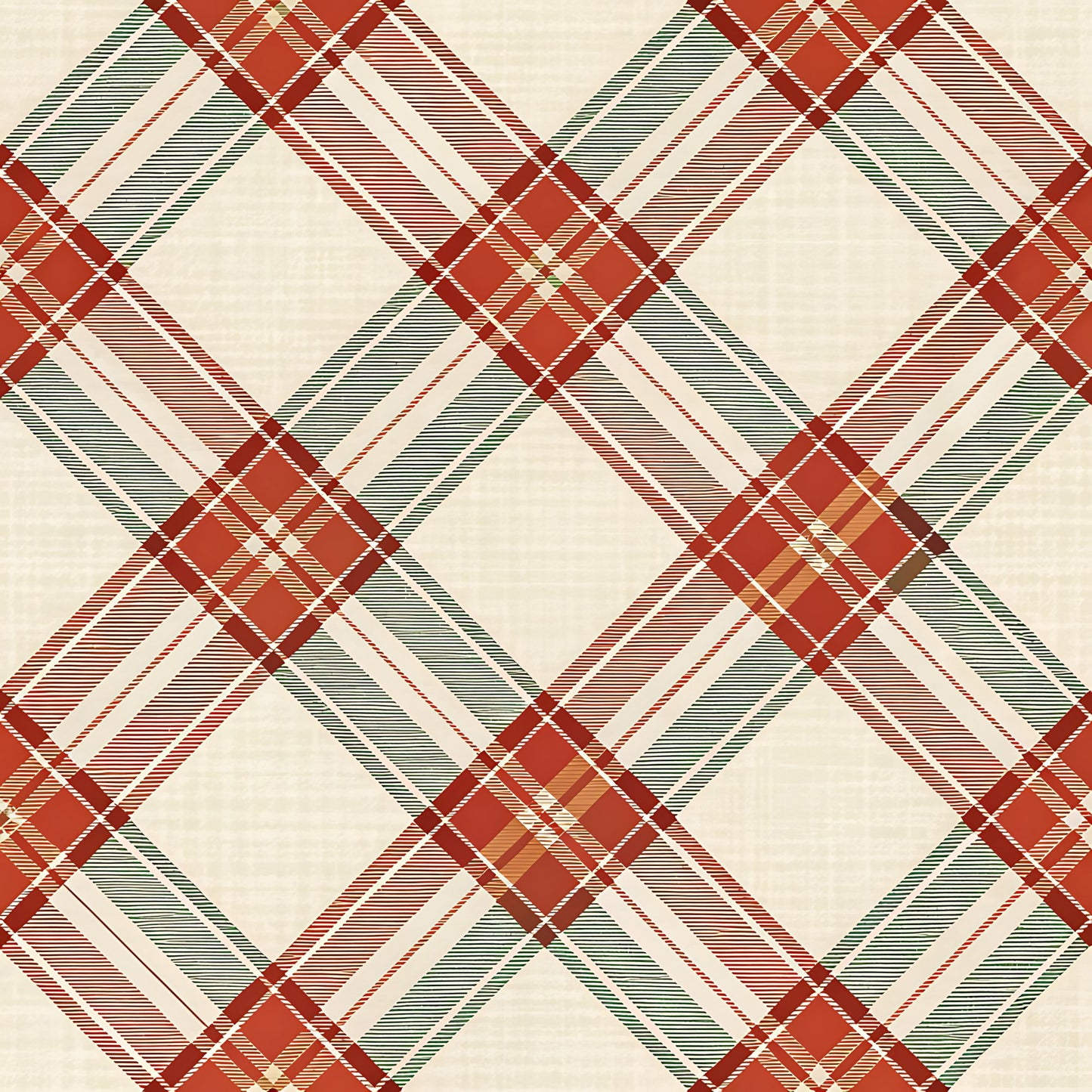 Buffalo Plaid Christmas Pattern 9 Quilting Cotton Fabric